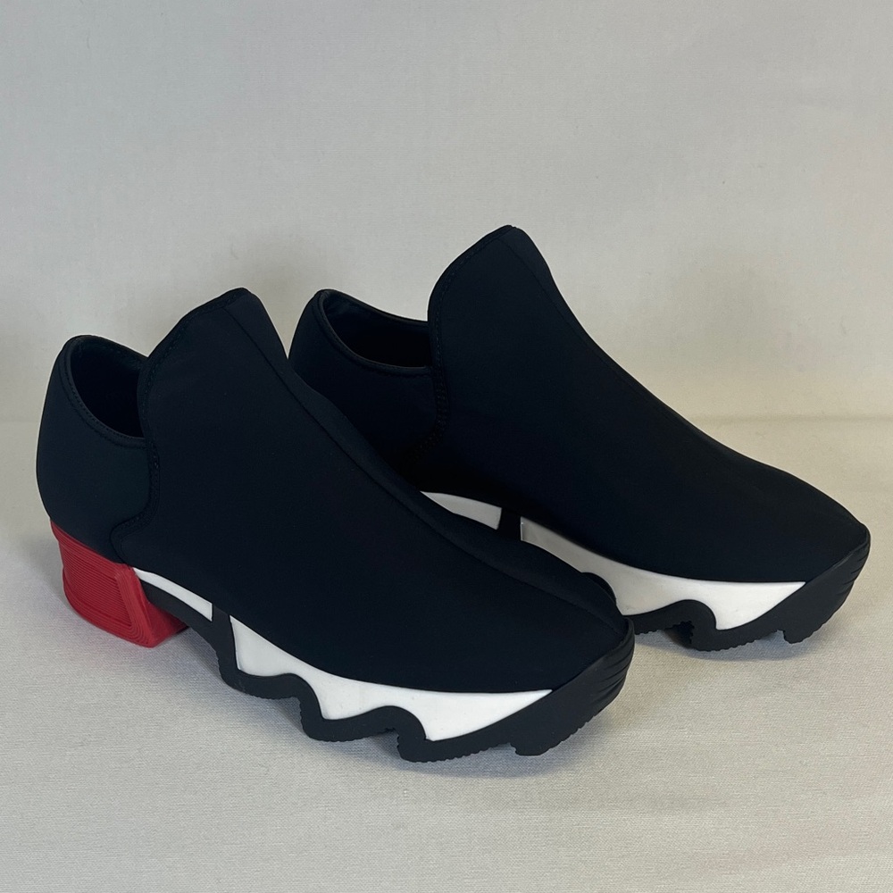 IRI NYC WES Black Red Low Top Sneaker Chunky Sole Slip-On Designer Streetwear